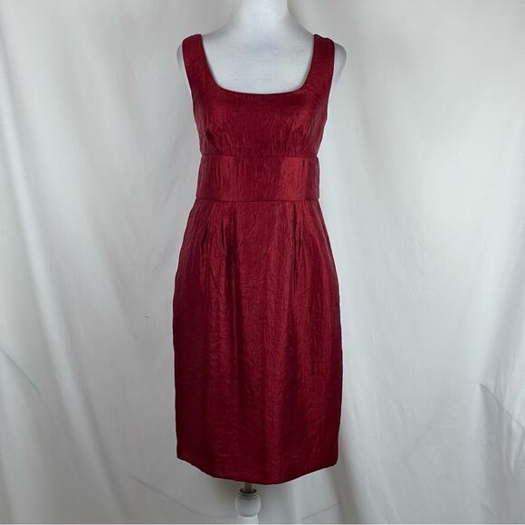 Maggy London Iridescent Burgundy DollCore Glam Feminine Event Dress NWOT Size 8 - Picture 2 of 13